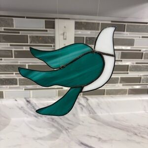 Vintage Stained Glass Bird Sun Catcher
